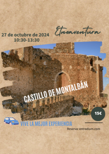 Visita, excursión al castillo de Montalbán. Actividades Toledo